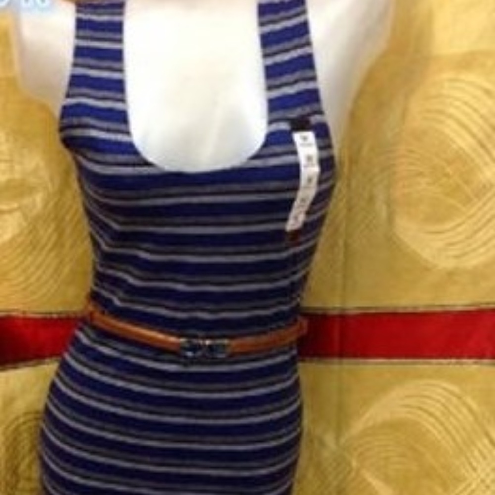 Forever 21 Cotton Elastic sleeveless dress